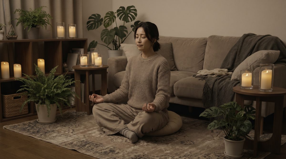 香蕉视频冥想入门视频演示，女性情绪疗愈生活视频，内在修复场景，9u48zo2.cn